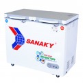 Tủ Đông invester mặt kính cường lực Sanaky VH-2599W4K 2 Ngăn 2 cánh